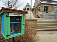 Little Free Library at the Big Public Library